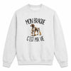 Sweat Gris Chiné Mon Braque c'est ma vie