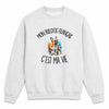 Sweat Gris Chiné Mon Bulldog Français c'est ma vie