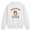 Sweat Gris Chiné Mon Cavalier King Charles c'est ma vie