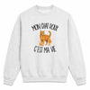 Sweat Gris Chiné Mon chat roux c'est ma vie