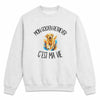Sweat Gris Chiné Mon Golden Retriever c'est ma vie