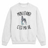 Sweat Gris Chiné Mon Lévrier c'est ma vie