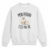 Sweat Gris Chiné Mon Persan c'est ma vie