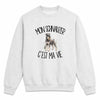 Sweat Gris Chiné Mon Schnauzer c'est ma vie