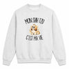 Sweat Gris Chiné Mon Shih Tzu c'est ma vie