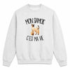 Sweat Gris Chiné Mon Siamois c'est ma vie