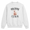 Sweat Gris Chiné Mon Sphynx c'est ma vie