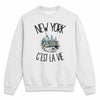 Sweat Gris Chiné New York c'est la vie