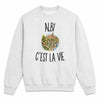 Sweat Gris Chiné Albi c’est la vie