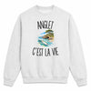 Sweat Gris Chiné Anglet c’est la vie