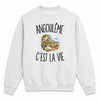 Sweat Gris Chiné Angoulême c’est la vie