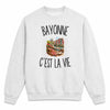Sweat Gris Chiné Bayonne c’est la vie