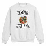 Sweat Gris Chiné Bayonne c’est la vie