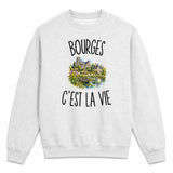 Sweat Gris Chiné Bourges c’est la vie