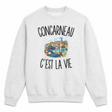 Sweat Gris Chiné Concarneau c’est la vie
