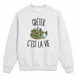 Sweat Gris Chiné Créteil c’est la vie
