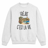 Sweat Gris Chiné Fréjus c’est la vie