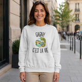Sweat Gris Chiné Gagny c’est la vie