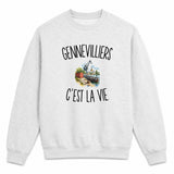 Sweat Gris Chiné Gennevilliers c’est la vie