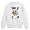 Sweat Gris Chiné Honfleur c’est la vie
