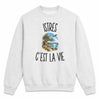 Sweat Gris Chiné Istres c’est la vie