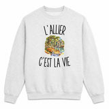 Sweat Gris Chiné L’Allier c’est la vie