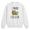 Sweat Gris Chiné L’Anjou c’est la vie