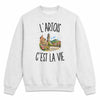 Sweat Gris Chiné L’Artois c’est la vie