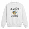 Sweat Gris Chiné L’Île d’Oléron c’est la vie