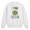 Sweat Gris Chiné L’Yonne c’est la vie
