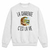 Sweat Gris Chiné La Charente c’est la vie
