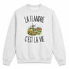 Sweat Gris Chiné La Flandre c’est la vie