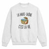 Sweat Gris Chiné La Haute-Saône c’est la vie