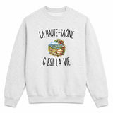Sweat Gris Chiné La Haute-Saône c’est la vie