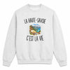 Sweat Gris Chiné La Haute-Savoie c’est la vie