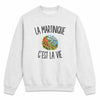 Sweat Gris Chiné La Martinique c’est la vie