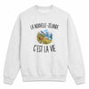 Sweat Gris Chiné La Nouvelle-Zélande c’est la vie