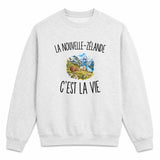 Sweat Gris Chiné La Nouvelle-Zélande c’est la vie
