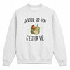 Sweat Gris Chiné La Roche-sur-Yon c’est la vie