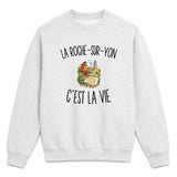 Sweat Gris Chiné La Roche-sur-Yon c’est la vie