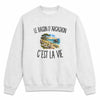 Sweat Gris Chiné Le Bassin d’Arcachon c’est la vie