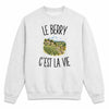 Sweat Gris Chiné Le Berry c’est la vie