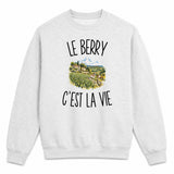 Sweat Gris Chiné Le Berry c’est la vie