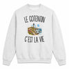 Sweat Gris Chiné Le Cotentin c’est la vie