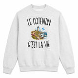 Sweat Gris Chiné Le Cotentin c’est la vie