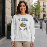 Sweat Gris Chiné Le Cotentin c’est la vie