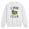 Sweat Gris Chiné Le Limousin c’est la vie