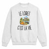 Sweat Gris Chiné Le Loiret c’est la vie