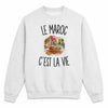Sweat Gris Chiné Le Maroc c’est la vie