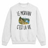 Sweat Gris Chiné Le Morvan c’est la vie